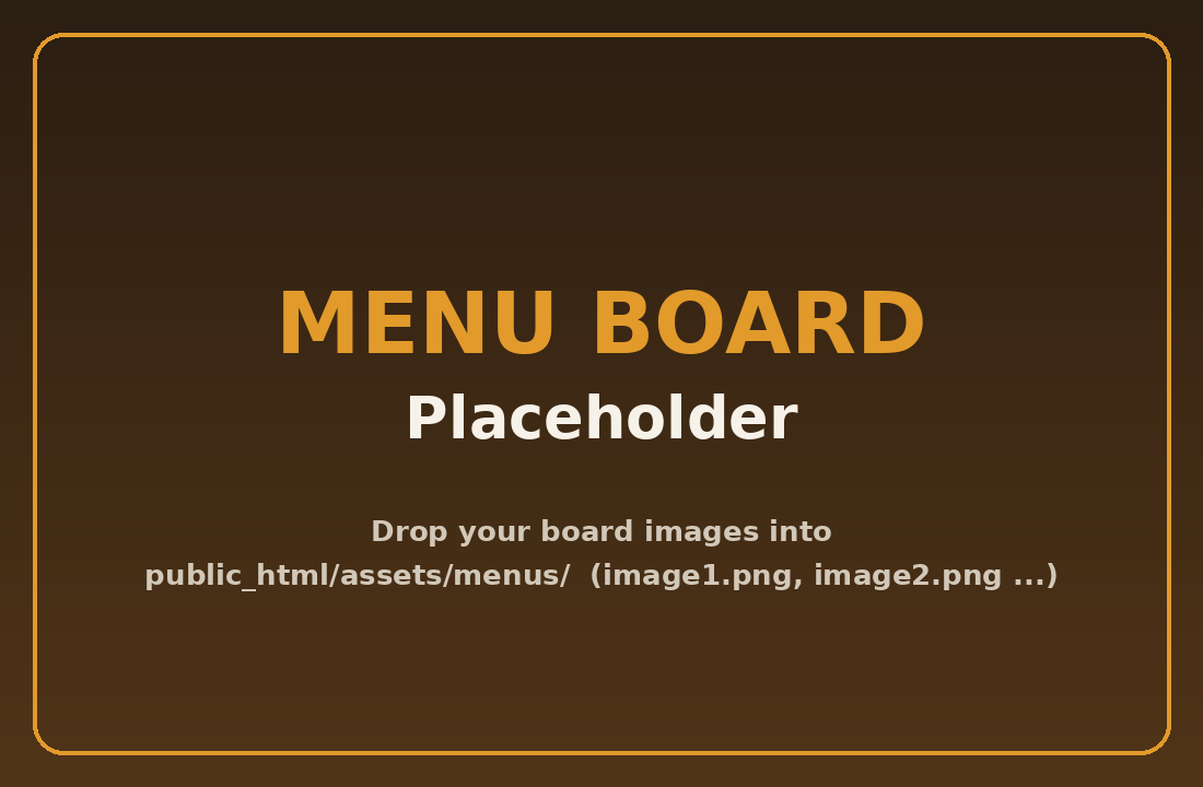 Mac-N-Melts menu board